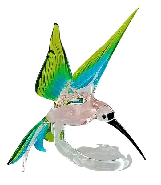 Orchideenstab - Kolibri (normale Ausführung, rosa-hellblau-grün)